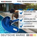 Pooldüse Bodendüse blau für Intex Bestway Pool Reinigung Bürste Poolsauger