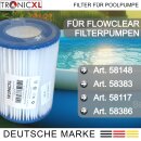 1x Filter Pool für Bestway Typ II Größe 2...