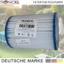 1x Filter Pool für Bestway Typ II Größe 2 Filterkartusche Ersatztfilter Flowclear 58094 Pumpenfilter