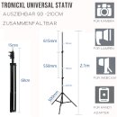 210cm Stativ Tripod für Kamera Licht Actioncam Webcam Ständer Halterung