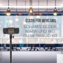 210cm Stativ + Kugelkopf für Webcam Logitech Microsoft Anker Hama Ständer