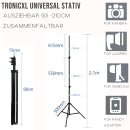210cm Stativ Ständer für Laser Baustativ Nivelliergerät Tripod 1/4" 3/8" kompatibel mit Bosch