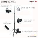 210cm Stativ + Adapter Platte Universal Ständer für Boxen Antenne Studio Kamera Zubehör