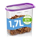 Vorratsbehälter Schüttdose 1,7l Frischhaltedosen BPA FREI Kunststoff Streudose
