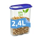 Vorratsbehälter Schüttdose 2,4l Frischhaltedosen BPA FREI Kunststoff Streudose