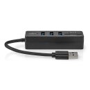 USB-HUB 3.2 - Weiche 3x USB A Buchse + microSD...
