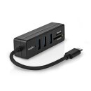 USB-C Hub Kartenlesegerät Cardreader Weiche USB-A...