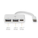 USB-C Hub Eingang Weiche USB 2.0 A / Typ C Type 1:3 PC...