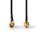 5m RP SMA Stecker Buchse Kabel W-lan WiFi Antenne Router Pc Verlängerung 5 Meter