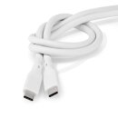 1m USB TYP C 3.2 Gen 2 Highspeed Kabel 240W 8K@30Hz Smartphone Tablet weiß weiss