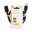 USB 2.0 1m Verlängerung Verlängerungskabel Kabel A Stecker USB-A Buchse PC Drucker 1 Meter