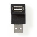 USB 2.0 Adapter Winkel Winkelstecker abgewinkelt 90° USB A Stecker Buchse abgewinkelt