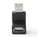 USB 2.0 Adapter Winkel Winkelstecker abgewinkelt 90° USB A Stecker Buchse abgewinkelt