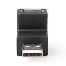 USB 2.0 Adapter Winkel Winkelstecker abgewinkelt 90° USB A Stecker Buchse abgewinkelt