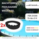 2X Zahnriemen Poolsauger für Intex Steinbach ZX300 -...
