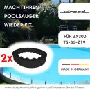 2X Zahnriemen Poolsauger passend für Intex Steinbach...