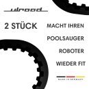 2X Zahnriemen Poolsauger passend für Intex Steinbach ZX300 - T5-B6-Z19 Reinigungsbürste Ersatzteil