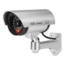 Dummy Cam Kameraattrappe mit blinkender LED CCTV Außen Outdoor Wand
