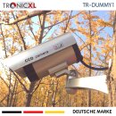 Dummy Cam Kameraattrappe mit blinkender LED CCTV Außen Outdoor Wand