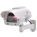 Dummy Premium Solar Überwachungs Kamera Attrappe Außen blinkende LED