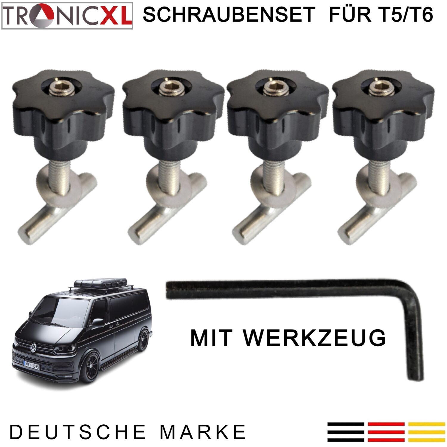 VW T5/T6 Befestigungsschrauben Rastschiene Multiflexboard