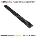 1x schwarz Taubenspikes Taubenabwehr Vogelabwehr Spikes Vogelschutz hoch 50cm lang Katzenabwehr Stachel