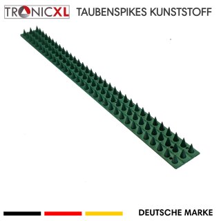 1x GRÜN Taubenspikes Taubenabwehr Vogelabwehr Spikes Vogelschutz hoch 50cm lang Katzenabwehr Stachel