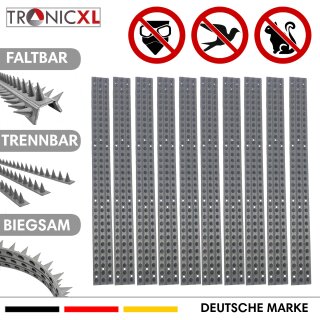 10 Stück 50cm = 5m Taubenspikes Schutz Streifen für Tauben Abwehr Vogel Schutz Spikes