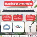 10 Stück 50cm = 5m Taubenspikes Schutz Streifen für Tauben Abwehr Vogel Schutz Spikes grau