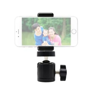 Stativ Adapter mit Kugelkopf Handy für Kamerastativ Smartphone iPhone 1/4"