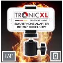 Stativ Adapter mit Kugelkopf Handy für Kamerastativ Smartphone iPhone 1/4"