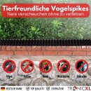 20x schwarz Taubenspikes = 10 Meter Taubenabwehr Vogelabwehr Spikes Vogelschutz