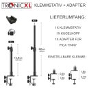 Klemm-stativ Halter für Picatinny Schiene I Tisch Halterung für Pica Tinny Schienen