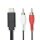 USB-C GEN 3.2 Adapter 2x RCA Cinch Chinch Stecker Audio Kabel 1 Meter 1m