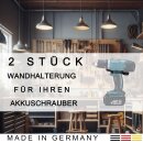 2 Stück Wandhalterung für Akkuschrauber...