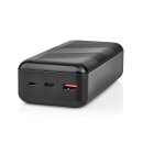 powerbank | 32000 mAh | 2.4 / 3.0 / 3.25 A | Anzahl der Ausgänge: 2 | Ausgangsanschluss: 1x USB-A / 1x USB-C™ | Eingangsverbindung: 1x Micro USB / 1x USB-C™ | PD3.0 45W / PD3.0 65W | Lithium-Polymer