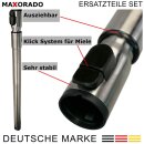 Kombidüse + Rohr + Handgriff + Schlauch + Düsen + 2 HEPA Filter Ersatzteile Set Zubehör kompatibel mit Miele C2 Complete C3 S8 S8340 S8430 S8520 S8530 S8710