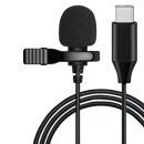 USB-C Ansteckmikrofon Mikrofon Ansteck Lavalier Microphone für DJI Kamera Smartphone Handy
