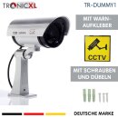 2x Dummy Cam Kamera attrappe mit blinkender LED CCTV...