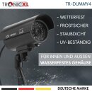 2x Dummy Kamera schwarz Attrappe Außenbereich Kameraattrappe CCTV