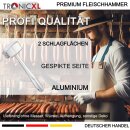 Gastro Aluminium Fleischklopfer Fleischhammer Schnitzelklopfer Steakhammer Plattieren