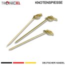 500 x Knotenspieße 80mm Fingerfood Spieße Catering Bambus Grill Cocktail Party Käse Picker Sticks Bambusspieß