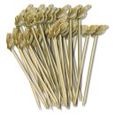 1000 x Knotenspieße 80mm Fingerfood Spieße Catering Bambus Grill Cocktail Party Käse Picker Sticks Bambusspieß