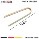 50 x 100mm Bambus Fingerfood Zangen Einwegbesteck Party Grillen BBQ