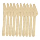 100 x Einweg Messer Einwegbesteck Besteck Holzmesser Camping Grillen BBQ