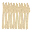 100 x Einweg Messer Einwegbesteck Besteck Holzmesser Camping Grillen BBQ