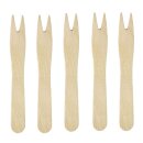 2000 x Holzspicker Pommesgabel Spicker Holz Pommesgabeln Currywurst Pommes Holzspieße