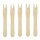 2000 x Holzspicker Pommesgabel Spicker Holz Pommesgabeln Currywurst Pommes Holzspieße