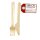 100 x Einweg Gabel + Messer Einwegbesteck Geschirr Besteck Holzmesser Camping Grillen BBQ