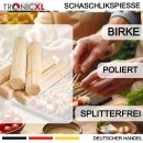 20.000 x Holzspieß 130x3mm Schaschlikspieße Holzspiesse Grillspieße Spiesse Birke